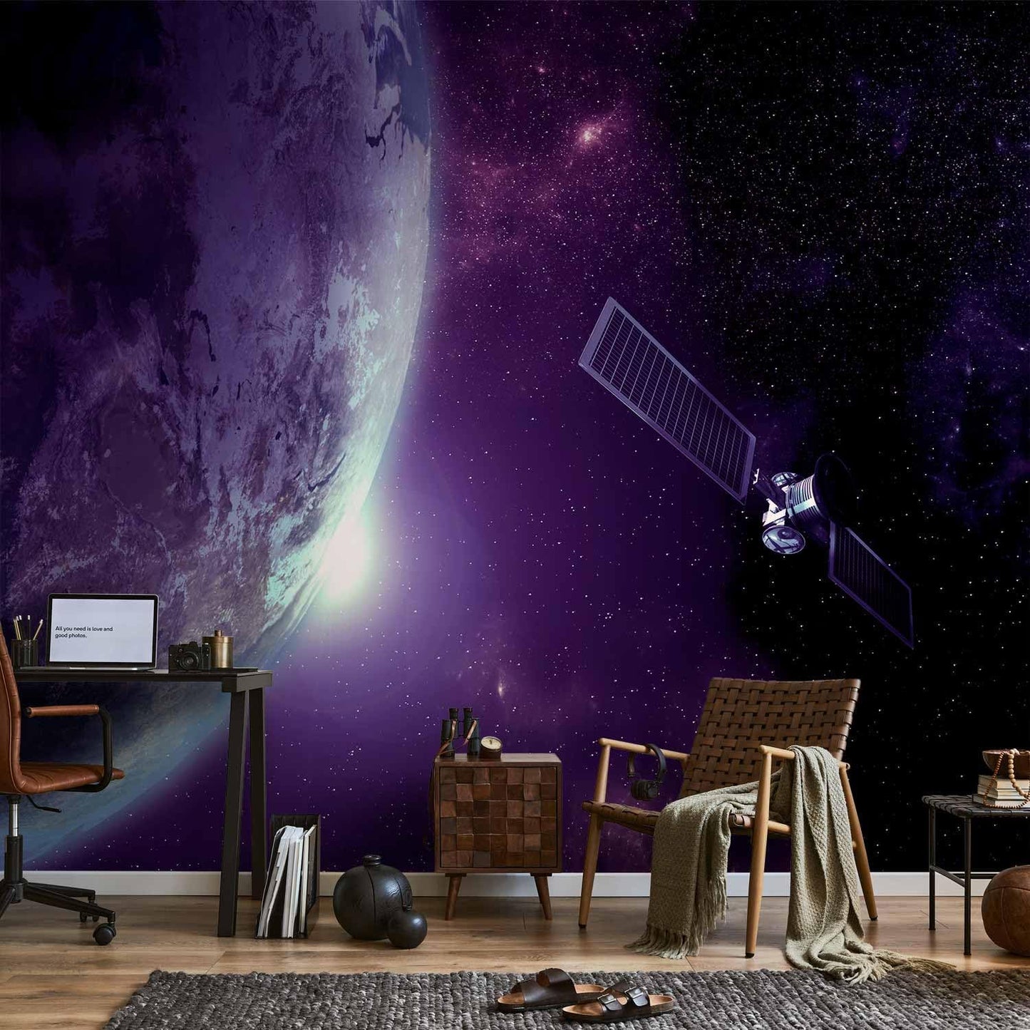 artgeist Premium Wall Mural Cosmos Galaxy 177x124 in - XXL Non-Woven Wallpaper Fleece Wall Decor Photo Print Picture Image Design Home n-B-0007-a-d