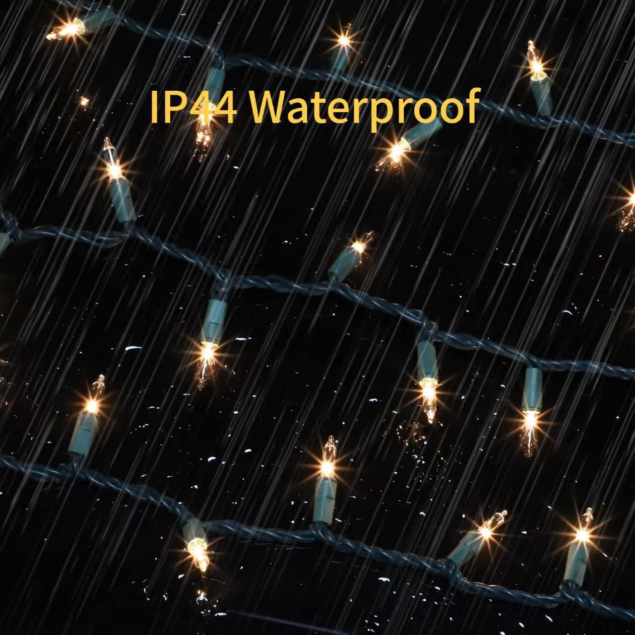 Green Wire,Clear Incandescent Bulb 100 Mini String Lights for Indoor Christmas Tree Garland Birthday Wedding Party Festival Decoration