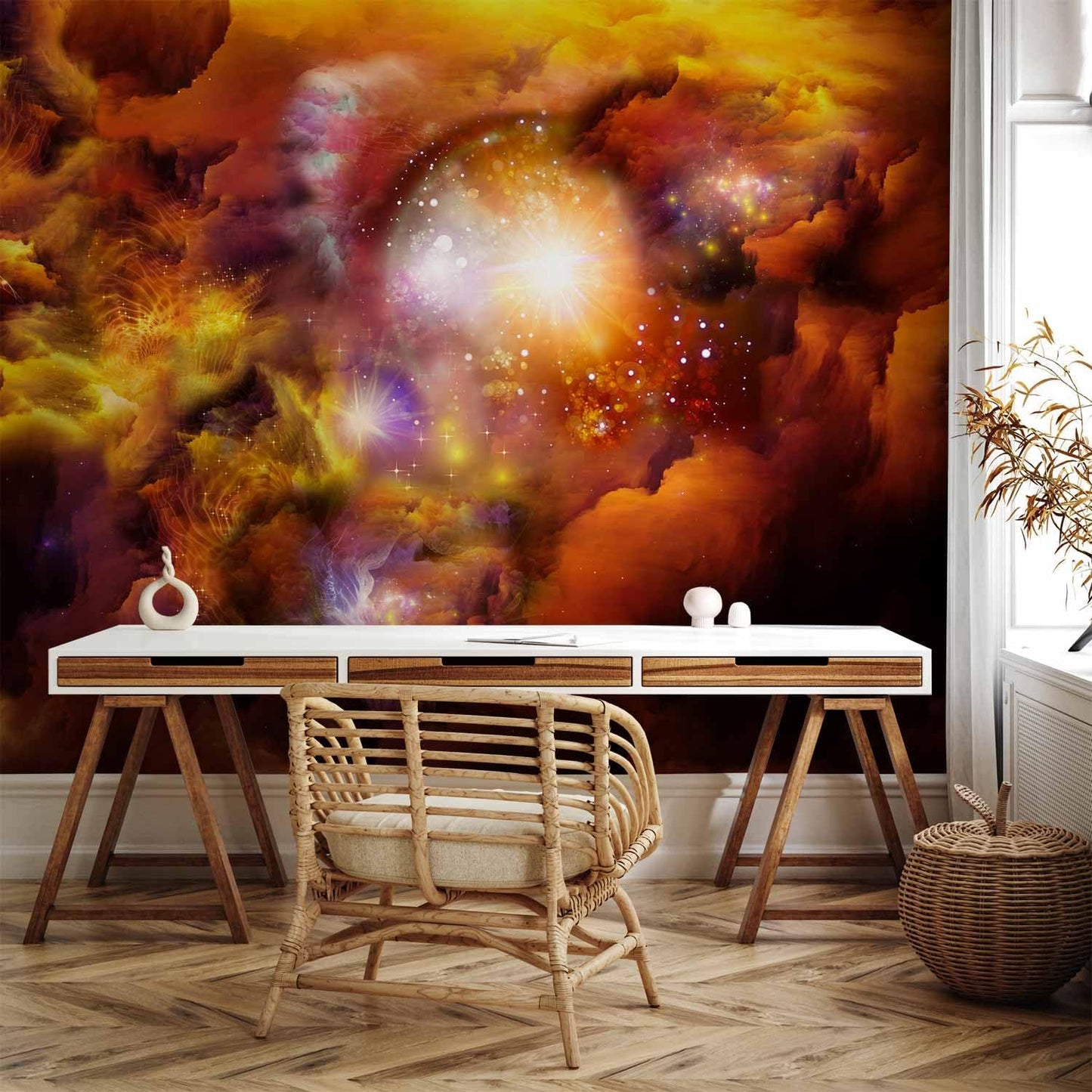 artgeist Wall Mural Cosmos Galaxy 177x124 in - XXL Non-Woven Wallpaper Fleece Wall Decor Photo Print Picture Image Design Home n-A-0027-a-d