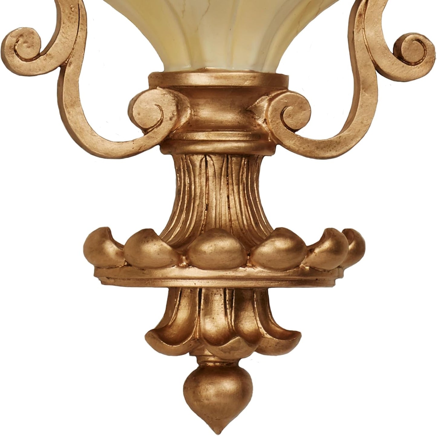 Touch of Class Chalmette Wall Shelf - Gold/Ivory - Victorian Style - Decorative Wall Shelves for Bedroom, Living Room, Kitchen, Hallway, Entryway