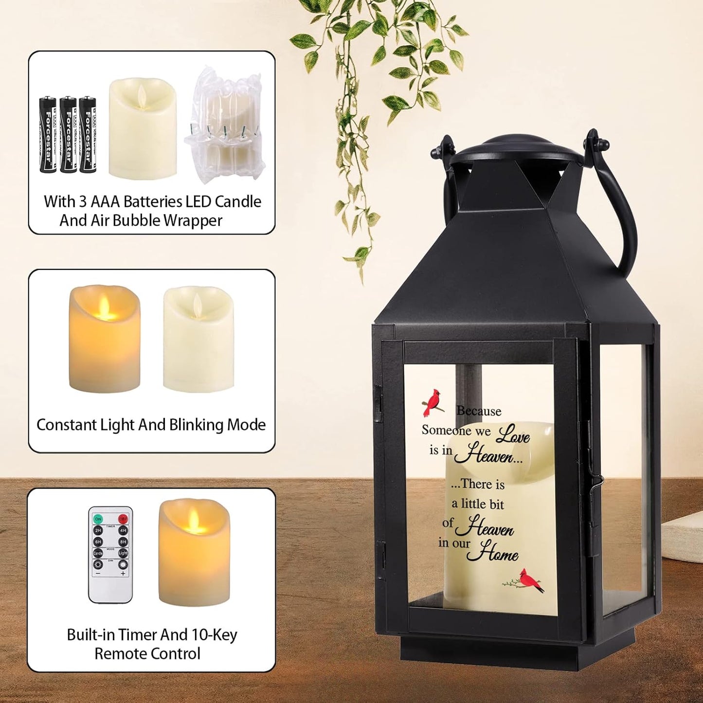 Decorative Candle Lanterns (Because Someone we Love is in Heaven)