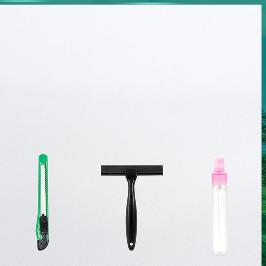 Frosted Glass Window Film with Tools,Reusable Window Privacy Film,Static Clings Window Film Kit for Home Bathroom and Office. (White, 45.2Inch×78.7Inch)