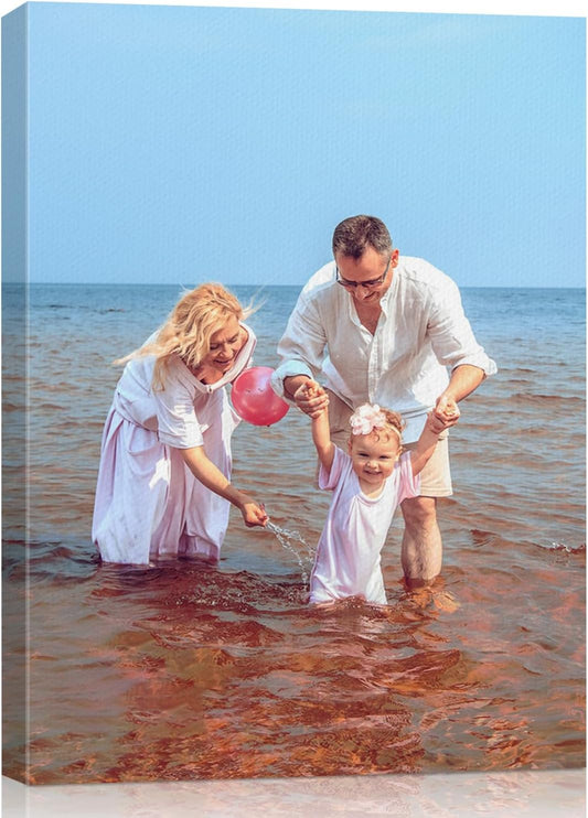 AbcCustomize Custom Canvas Prints,Transform Your Memories into Beautiful Art with Personalized Photo on Canvas,Personalized Canvas Wall Art for Home Decor, Gifts, and Keepsakes