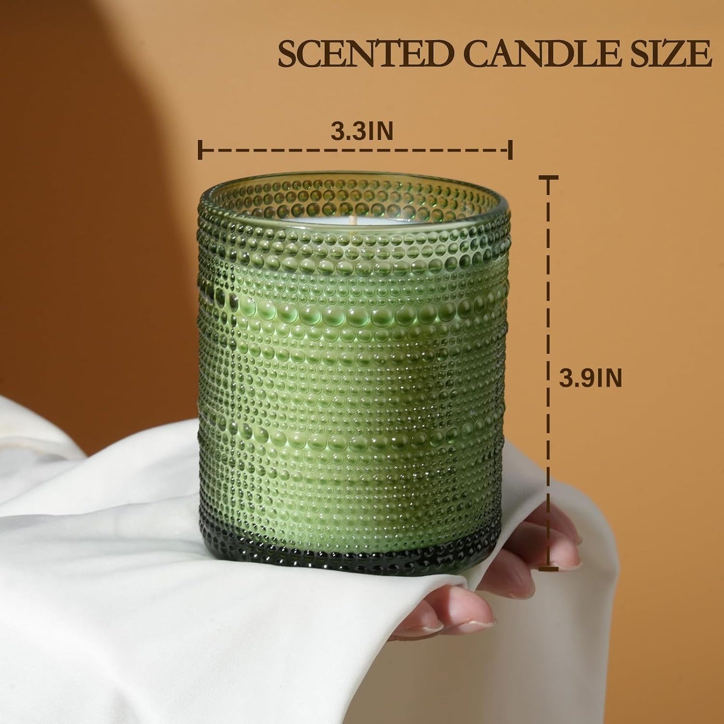 Balsam & Cedar Scented Candles, Soy Scented Candle for Home Large Jar Candle, Aromatherapy Candle Over 60 Hours Christmas Candles Ideal Holiday Gift