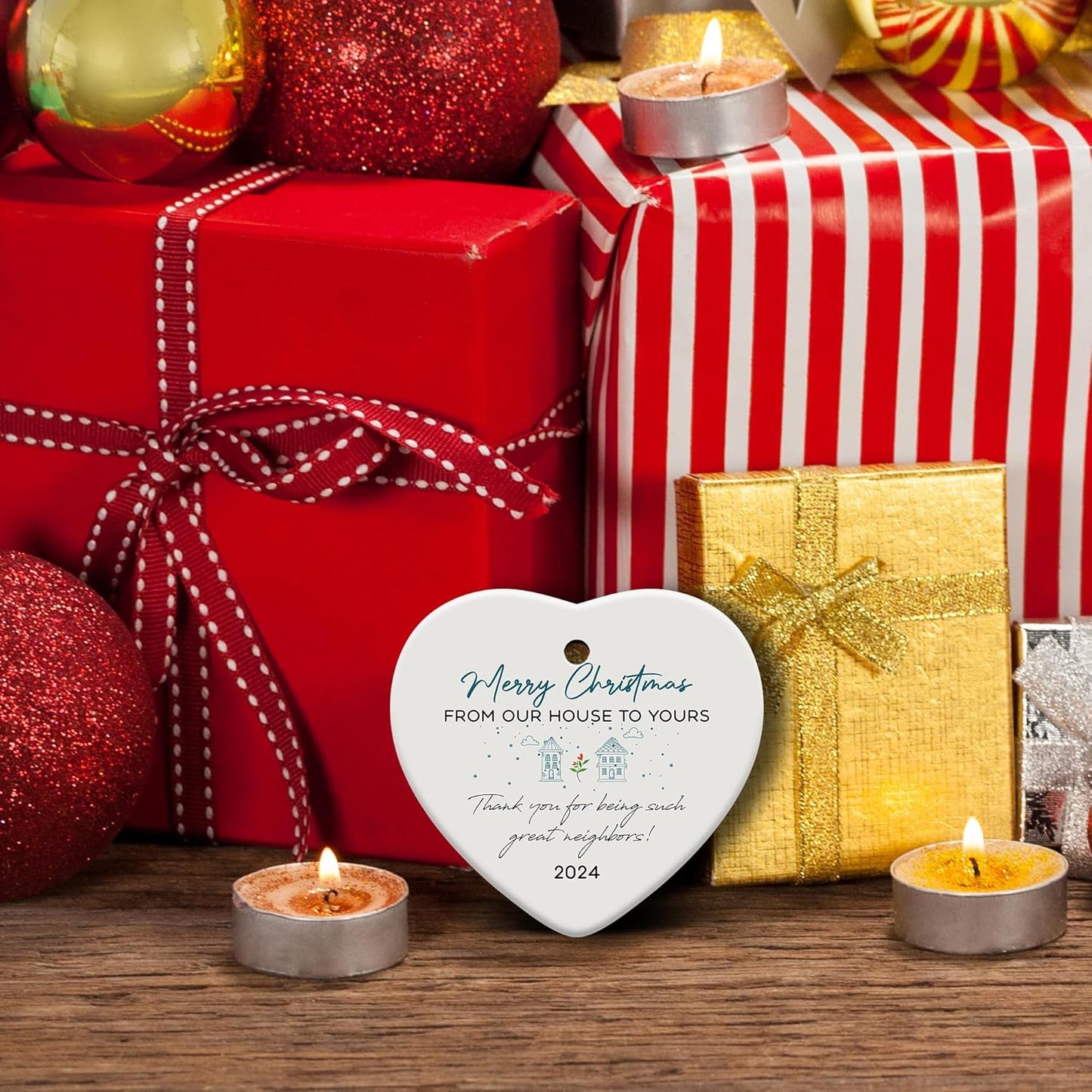 Friendship Gifts for Women, Best Friend, Funny, Work Besties, Sister, Friend Ornaments for Women, Ceramic Christmas Ornaments (Friend 2)