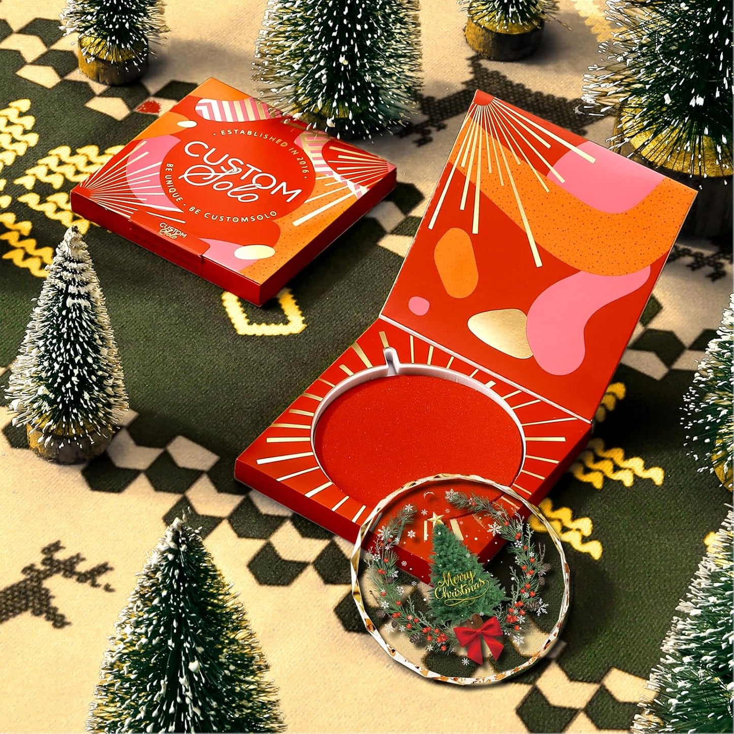 Bemaystar Crystal Christmas Ornaments, Christmas Ornaments 2025,Christmas Tree Decorations Ornaments