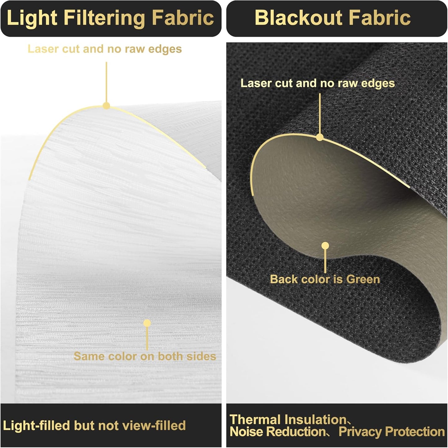 BERISSA Cordless Dual Roller Shades with Cassette Valance, Double Window Shades - Blackout and Light Filtering, Day and Night for Home Office Door. Linen Black and White, 43 W x 72" H