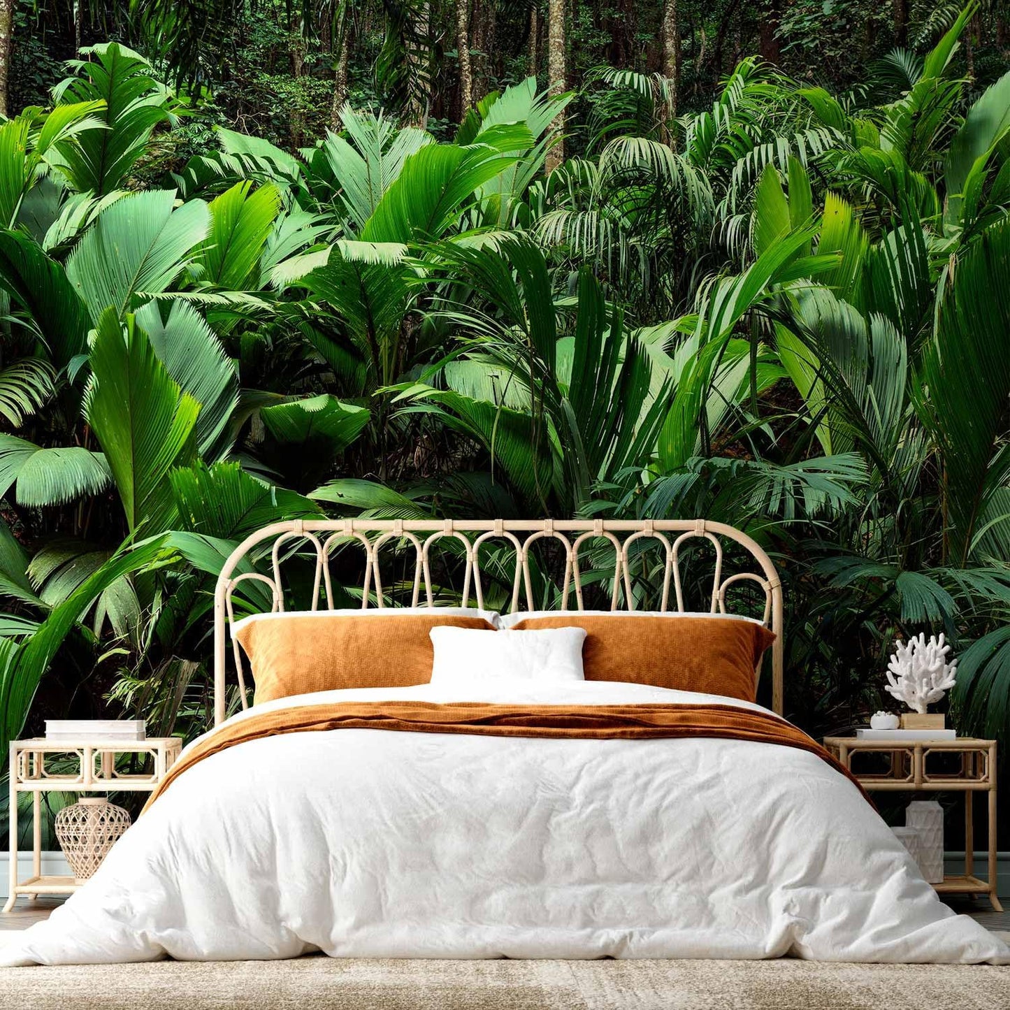 artgeist Premium Wall Mural Nature 157x110 in - XXL Non-Woven Wallpaper Fleece Wall Decor Photo Print Picture Image Design Botanical Plants Jungle Leaves b-B-0594-a-a