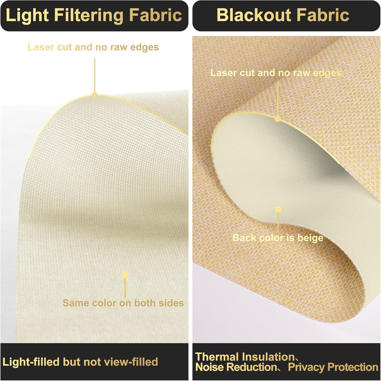 BERISSA Cordless Dual Roller Shades with Cassette Valance, Double Window Shades - Blackout and Light Filtering, Day and Night for Home Office Door. Linen Beige. 60 W x 56" H