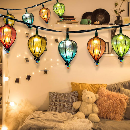 16 Pcs of 11FT Multicolor String Lights with 10 Bulbs, UL Listed Connectable Waterproof Decorative LED Lights Hanging for Backyard Patio, Indoor/Outdoor for Christmas Wedding Party Festival Lighting