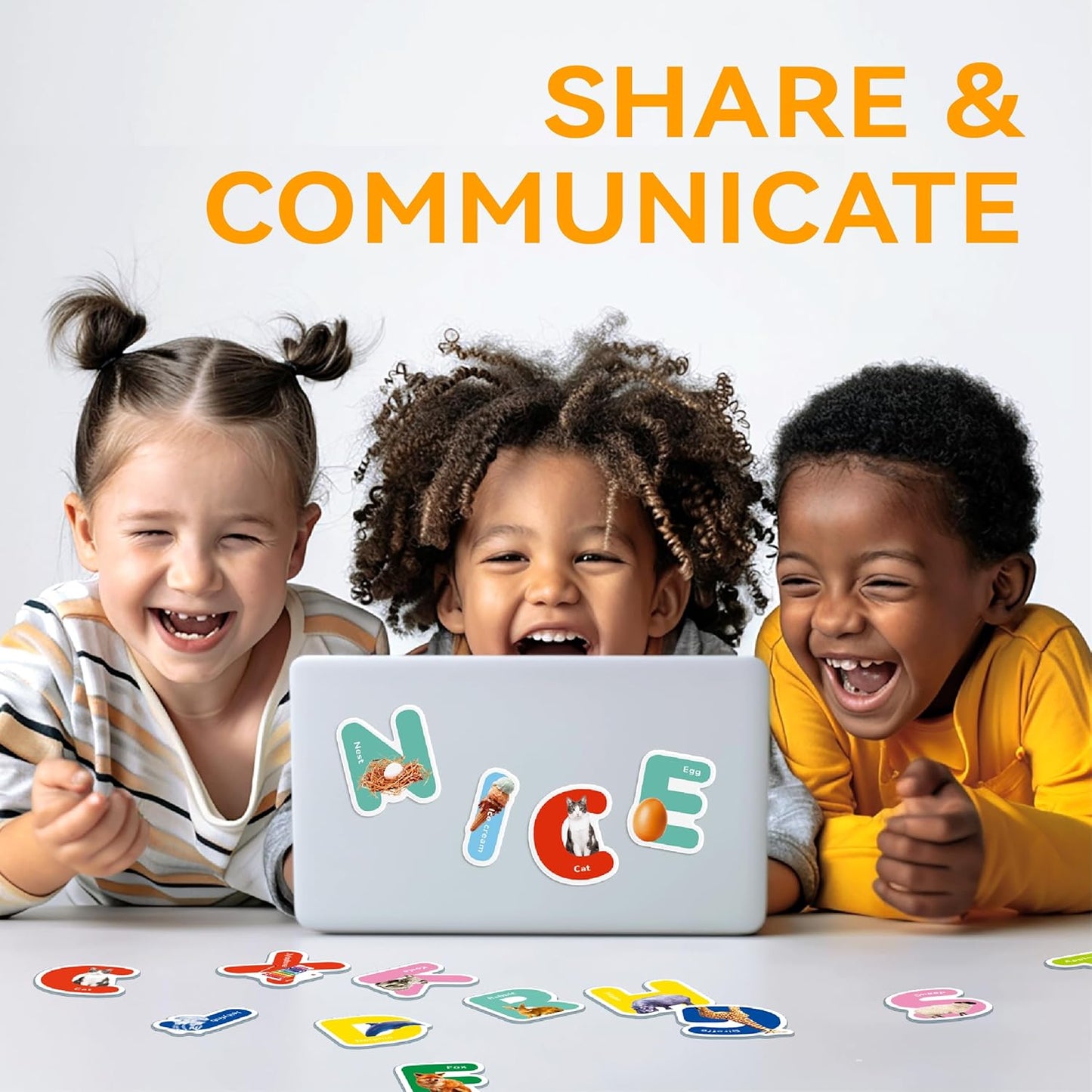 26 PCS Letter Gel Stickers - Thick, Removable Alphabet & Animal Window Clings for Toddlers. Great for Home, Classroom, Nursery Decor and Toddler Animal Party Supplies