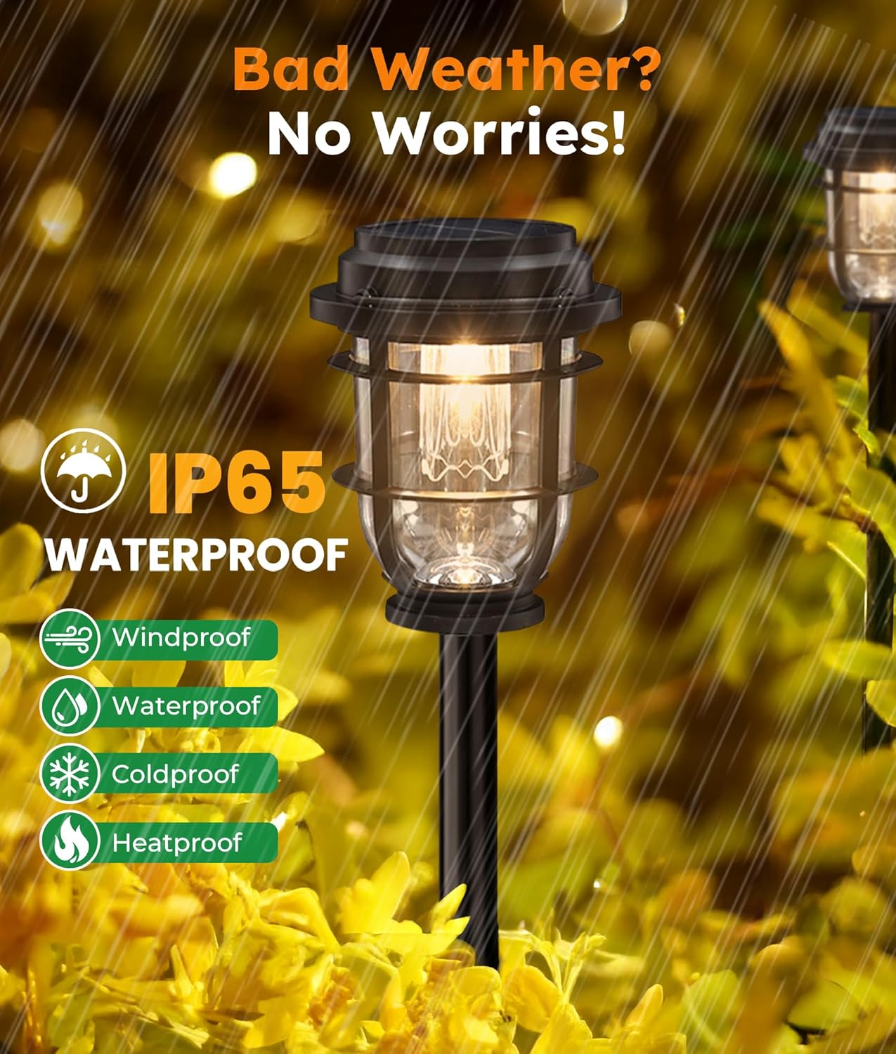6 Pack Solar Lights Outdoor Waterproof, Garden Decor Gifts Idea for Women Mom Grandma, Solar Powered Bright Landscape Lamp for House, Yard, Patio, Pathway, Lawn Ornaments