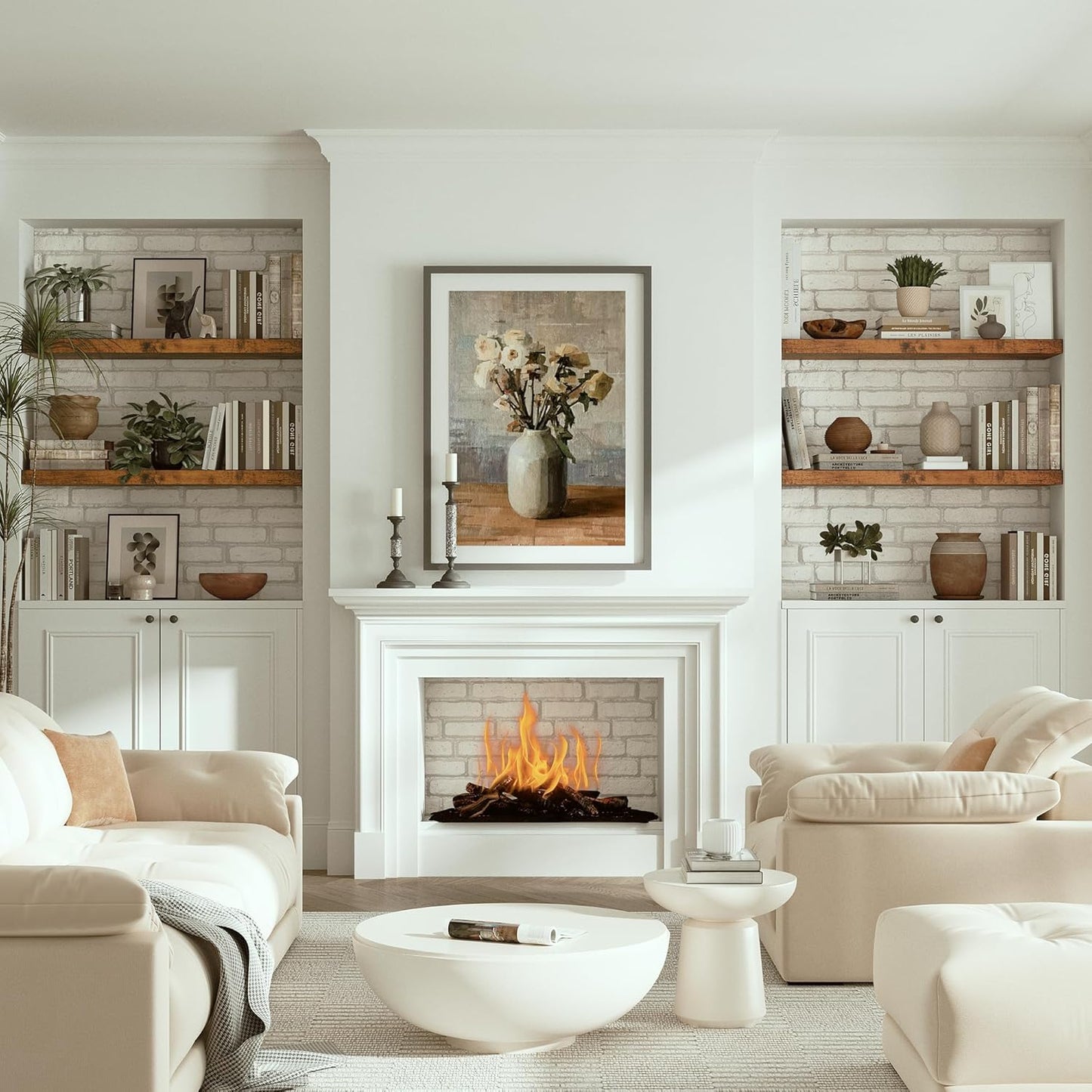 10 inches Deep Floating Shelves 36 inch Long, Sing Shelves for Wall Heavy Duty for Bedroom, Bathroom, Living Room, Kitchen, Office, Farmhouse Shelf Home Decor, Set of 1, Rustic Brown