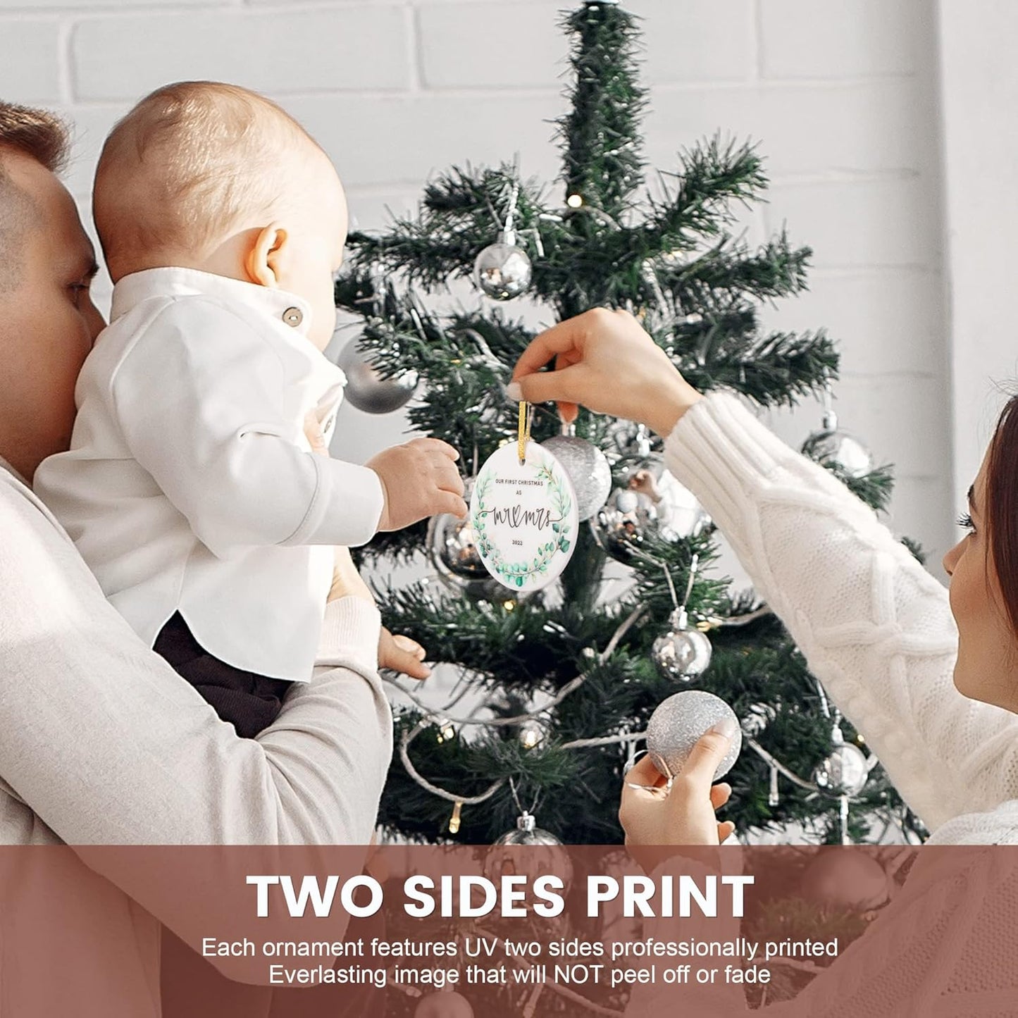 2022 Our First Christmas Married Ornaments, First Christmas as Mr. and Mrs. Ornament, Wedding Bridal Shower Gift, Newlywed Gifts for Couples, Our 1st Christmas Tree Decoration, Christmas Keepsake