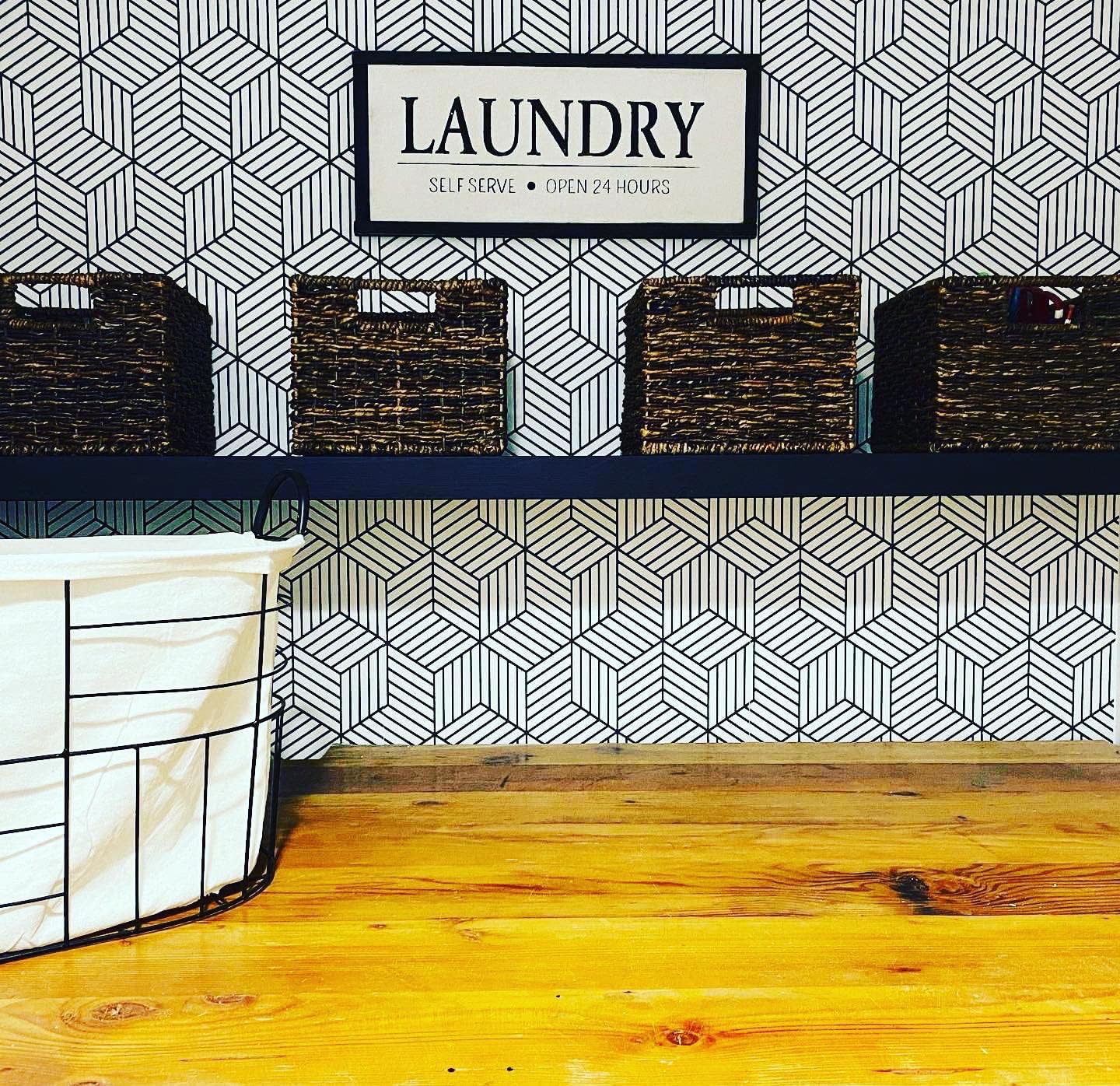 Joel's Antiques - 48 Inch Wooden Floating Shelves for Wall - 48x12x2 in - Made of Natural Wood - Long Heavy Duty Rustic Wall Shelves for Bedroom - Perfect for Living Room, Kitchen - Black