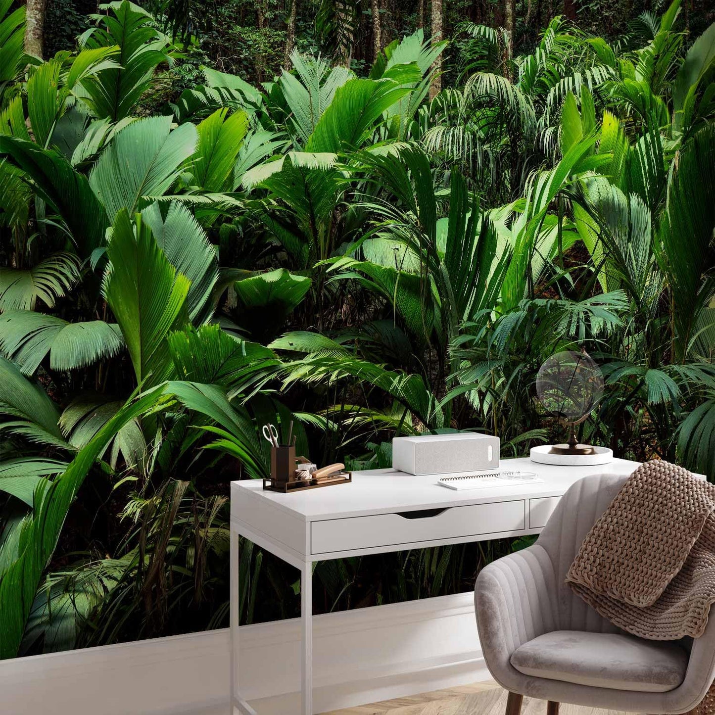 artgeist Wall Mural Nature 79x55 in - XXL Non-Woven Wallpaper Fleece Wall Decor Photo Print Picture Image Design Botanical Plants Jungle Leaves b-B-0594-a-a