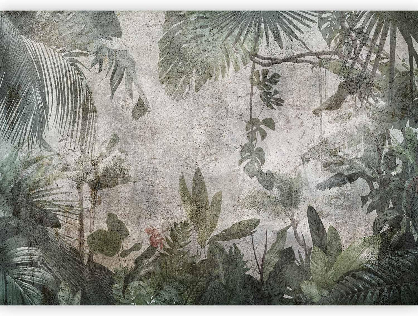 artgeist Wall Mural Tropical Leaves 138x101 in - XXL Non-Woven Wallpaper Fleece Wall Decor Photo Print Picture Image Design Landscape Jungle Nature Monstera Palm Leaves b-C-0821-a-a