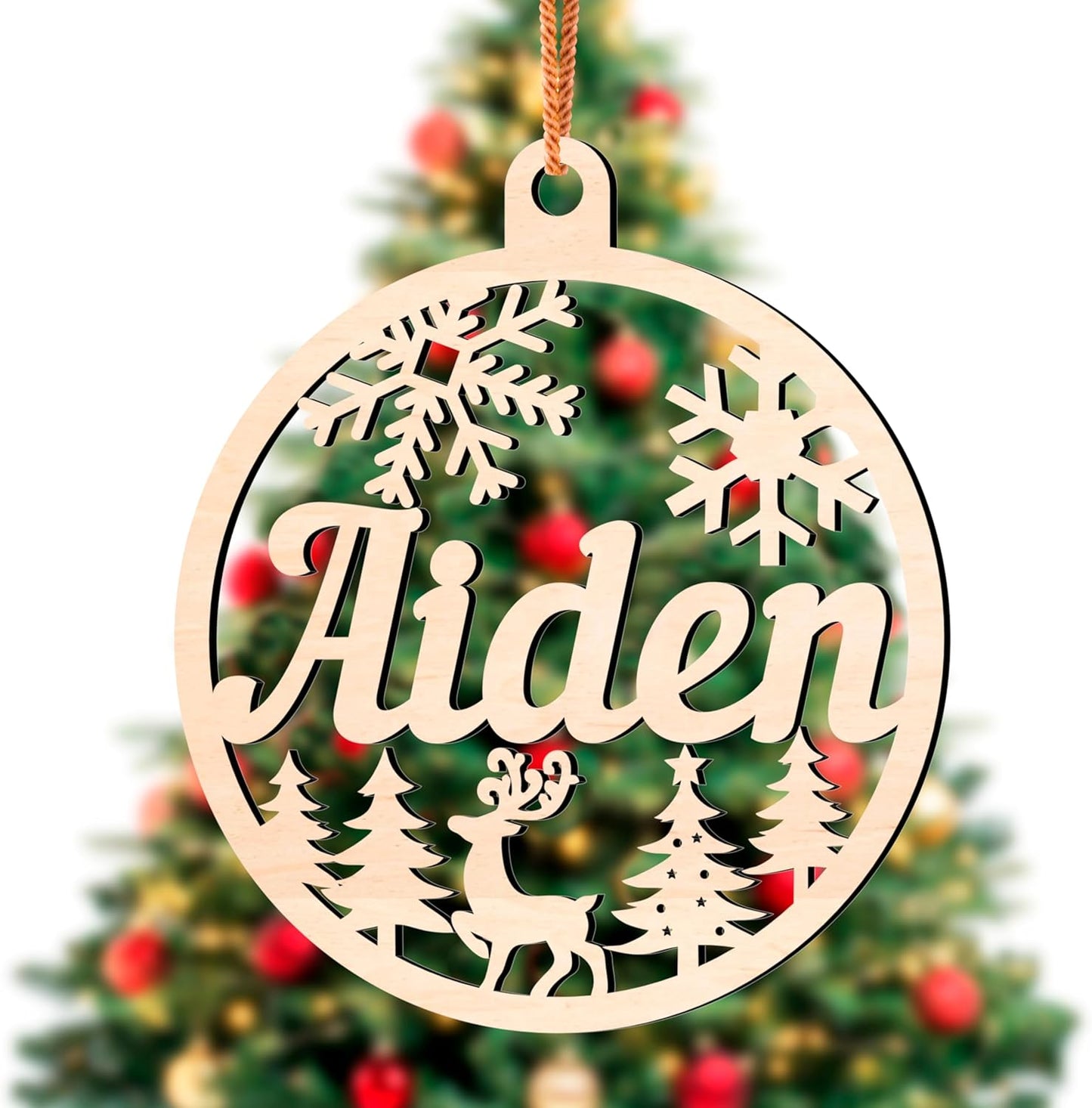 Personalized Christmas Ornaments with Names - Custom Christmas Ornament for Kids and Adults, Custom Ornaments for Christmas Tree Personalized Ornaments with Name