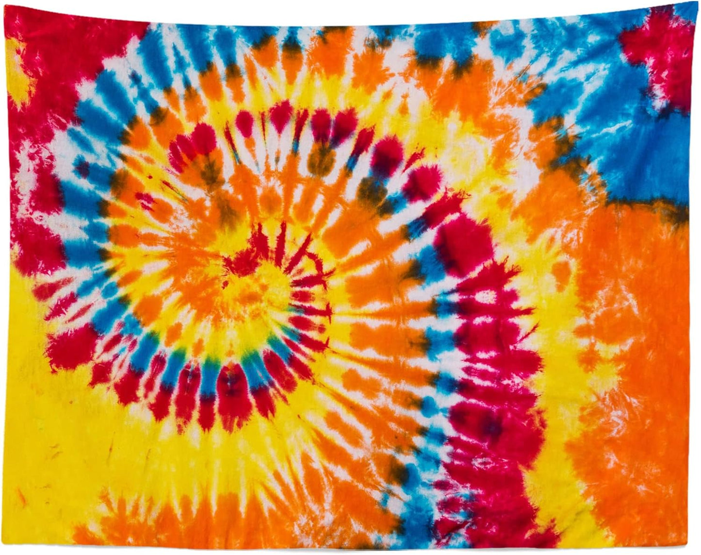 BELECO Tie Dye Tapestry Wall Hanging 60x40 Inch Colorful Spiral Tie Dye Party Decorations Watercolor Rainbow Tapestry 60s 70s Hippie Supplies Tie Dye Tapestries for Bedroom Living Room Dorm Decor
