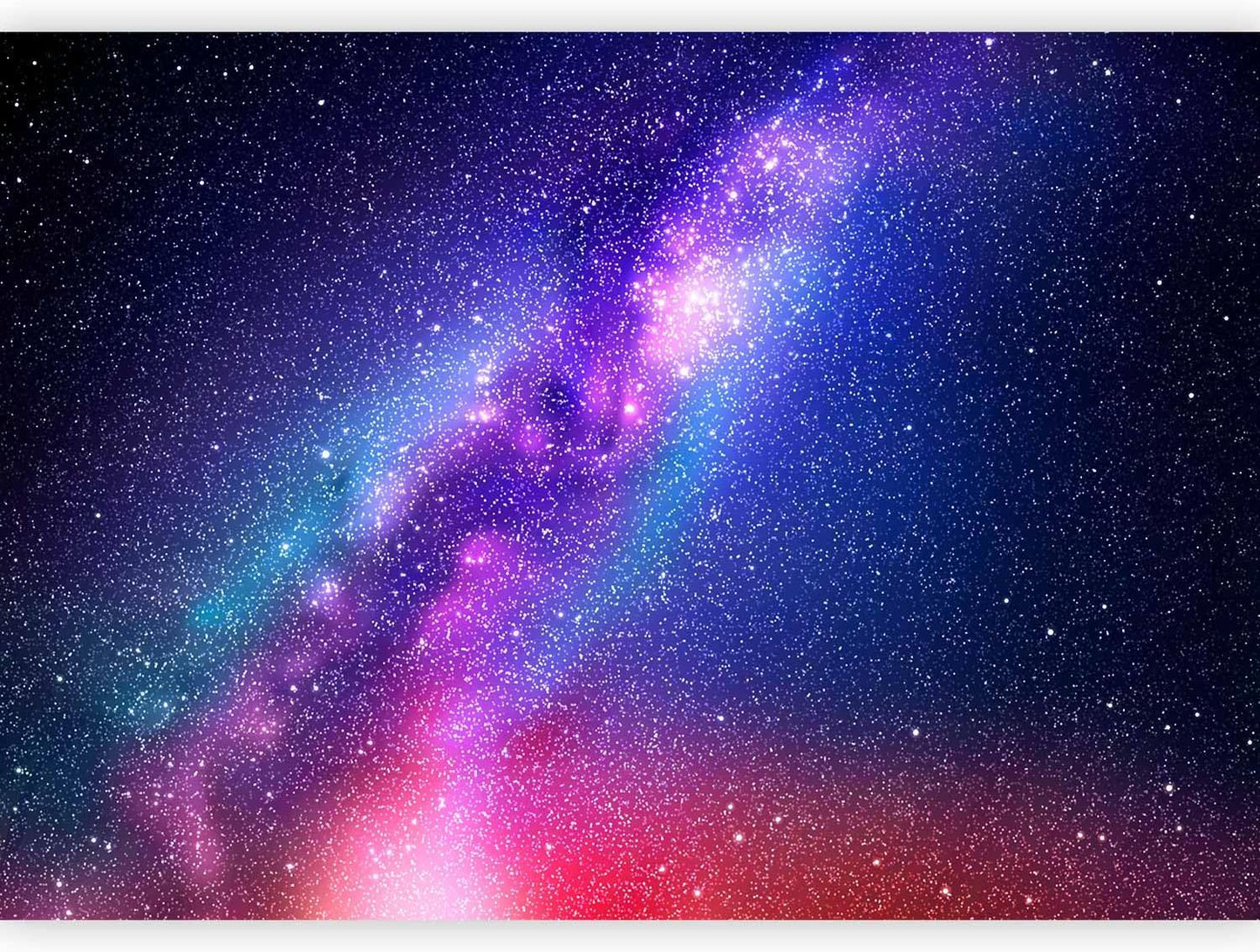 artgeist Wall Mural Galaxy 193x138 in - XXL Peel and Stick Self-Adhesive Wallpaper Removable Large Sticker Foil Wall Decor Print Picture Image Abstract Space Sky Star Cloud Violet f-C-0487-a-a