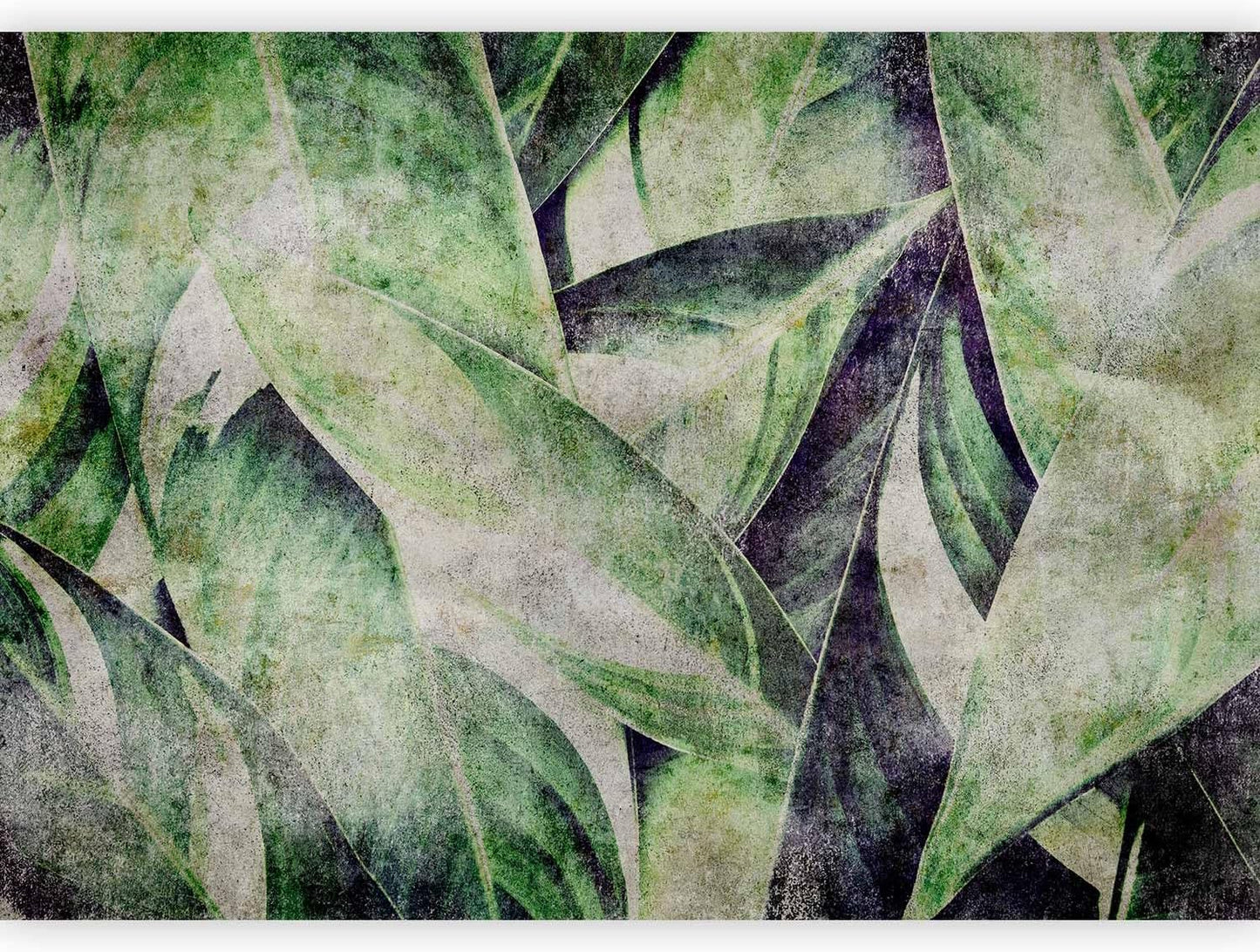 artgeist Wall Mural Tropical Leaves 138x101 in - XXL Non-Woven Wallpaper Fleece Wall Decor Photo Print Picture Image Design Jungle Nature Botanical b-C-0844-a-a
