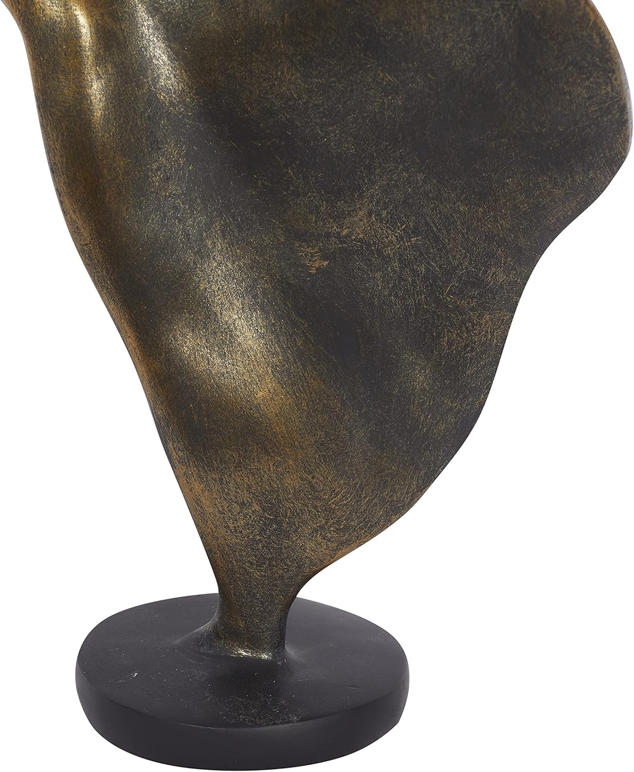 Deco 79 Polystone Dancer Decorative Sculpture Home Decor Statue, Accent Figurine 7" x 5" x 13", Brass