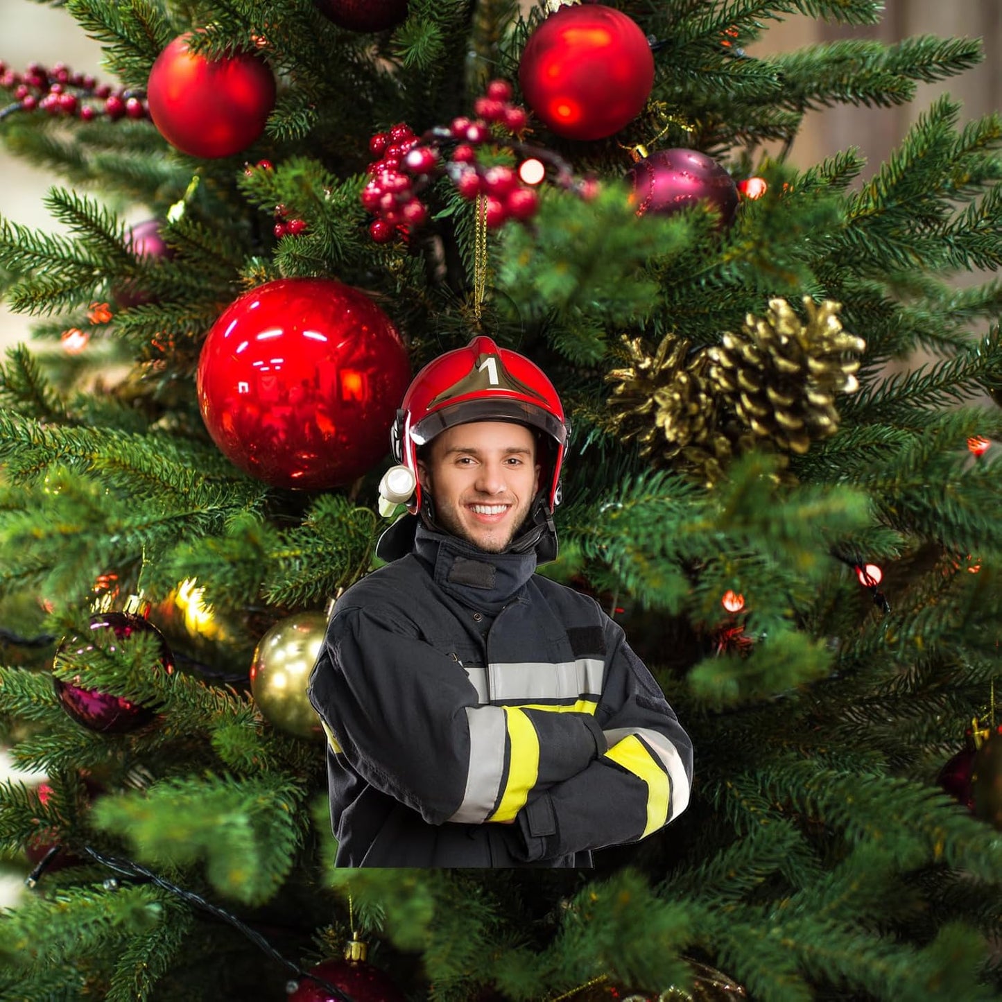 Personalized Christmas Ornaments,Acrylic Photo Ornament Using My Own Photos,Make Your Own Christmas Ornaments,Hanging Custom Xmas Tree Ornament,Customized Picture Pendant for Family