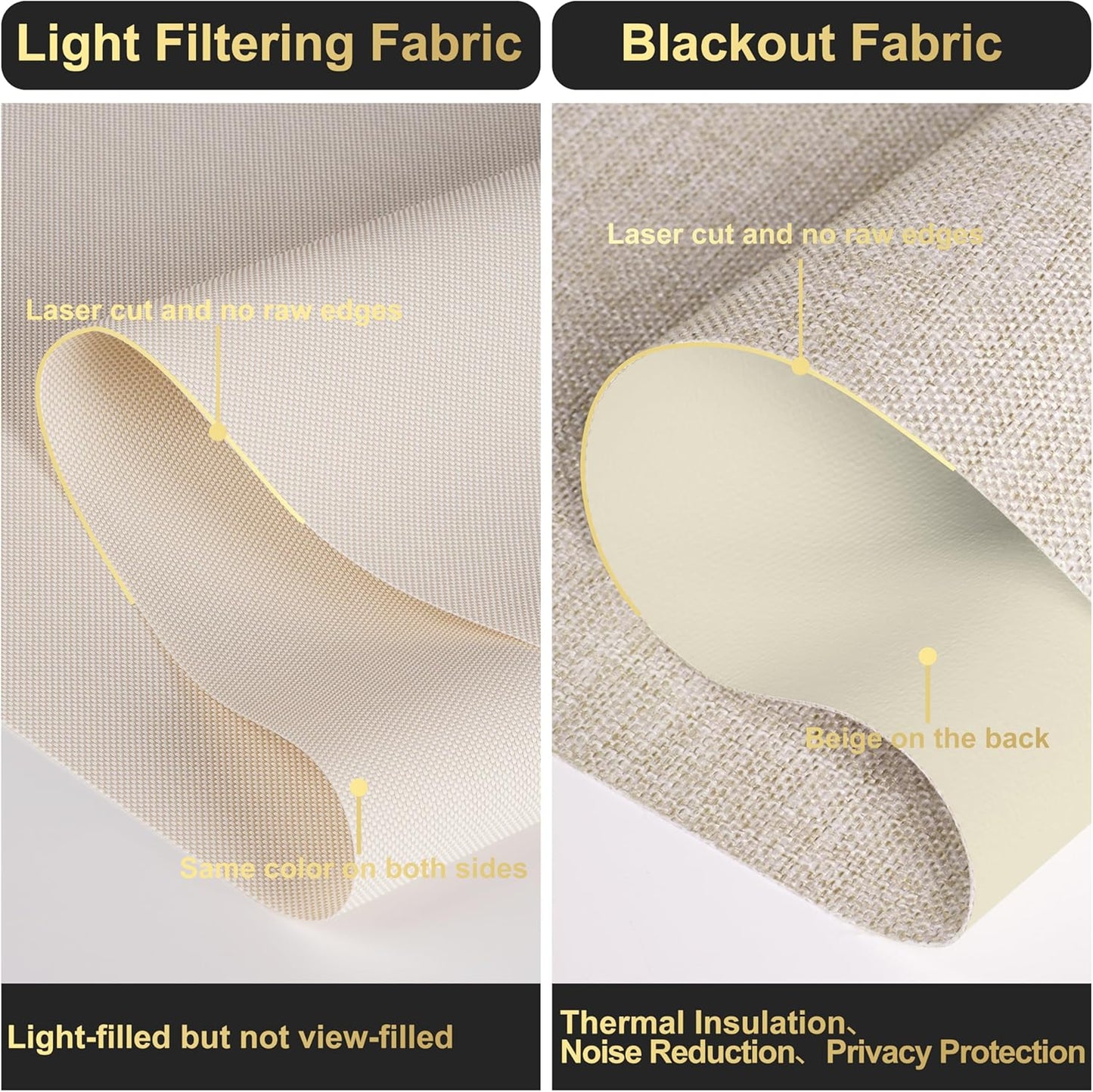 BERISSA Cordless Dual Roller Shades With Cassette Valance, Blackout and 5% Light Filtering, Day and Night for Home Office, Linen Pink, Custom Sizes