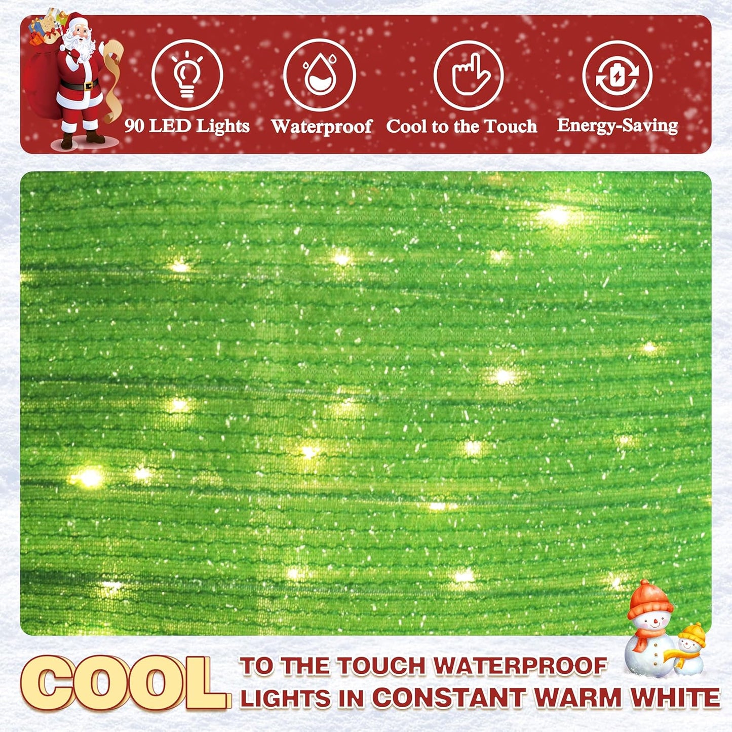 36 Inch Pop-Up Christmas Ball with 90 LED Lights for Outdoor Xmas Decor, 3-Piece Pre-Lit Iridescent Christmas Ball Ornaments Decor with Base, Outdoor 3D Glittered Standing Holiday Display