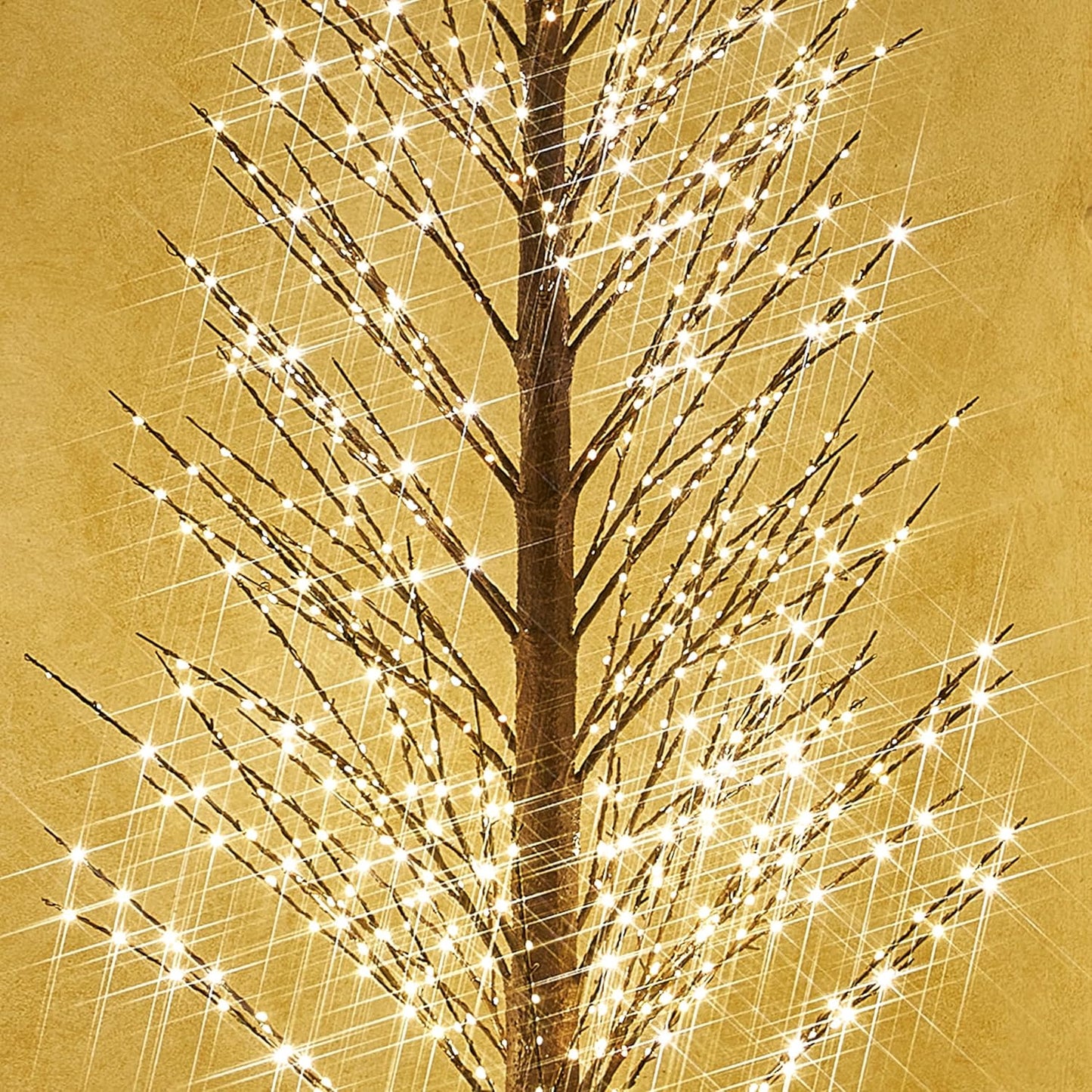 Fudios Lighted Alpine Tree Brown Willow 6FT 810 LED Fairy Lights,Artificial Winter Twig Trees Plug in for Christmas Indoor Outdoor Home Decoration