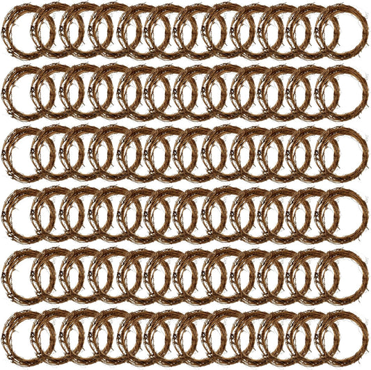 3" Natural Grapevine Wreath by Ashland - Ready-to-Decorate Rustic Home Decor for Weddings, Birthdays, Parties, and Holidays - Bulk 72 Pack